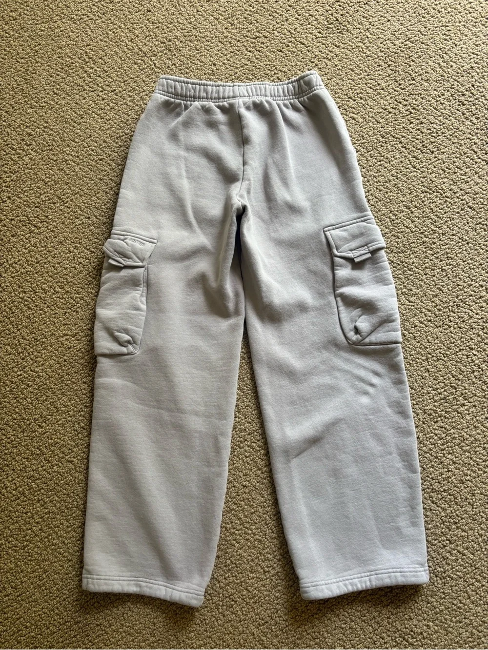 Aritzia Sweatfleece Mega Cargo Sweatpants in Light Gray - Picture 3 of 5